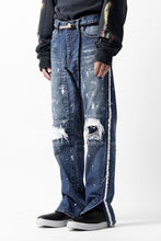 画像をギャラリービューアに読み込む, FACETASM DESTROYED DENIM PANTS (INDIGO)