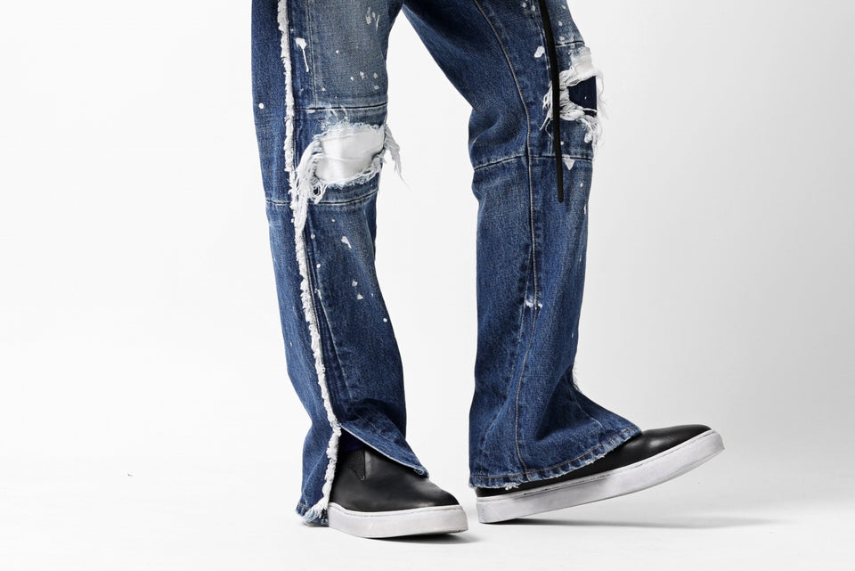 画像をギャラリービューアに読み込む, FACETASM DESTROYED DENIM PANTS (INDIGO)