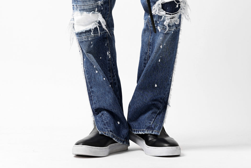 画像をギャラリービューアに読み込む, FACETASM DESTROYED DENIM PANTS (INDIGO)