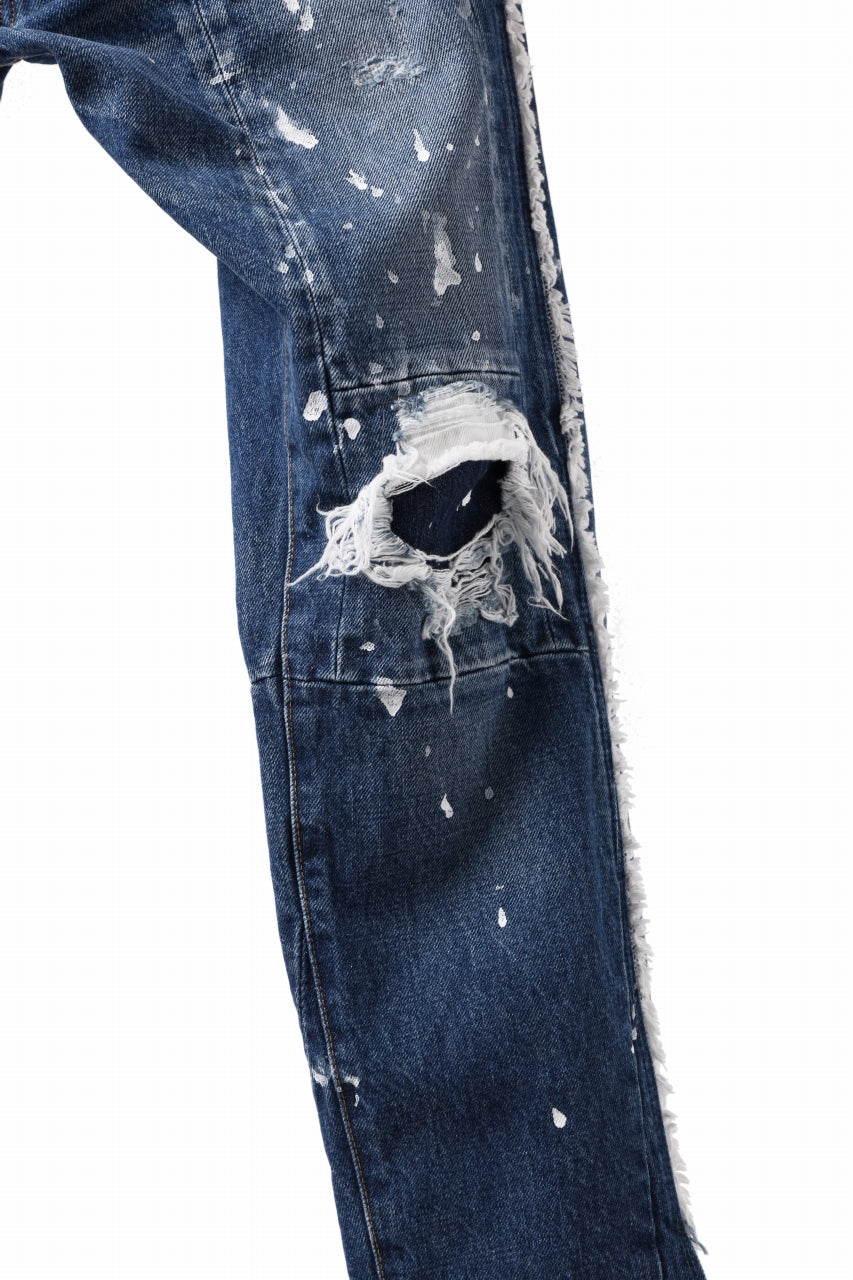 画像をギャラリービューアに読み込む, FACETASM DESTROYED DENIM PANTS (INDIGO)