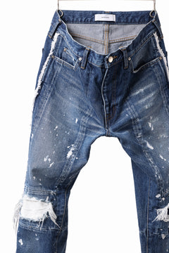 画像をギャラリービューアに読み込む, FACETASM DESTROYED DENIM PANTS (INDIGO)