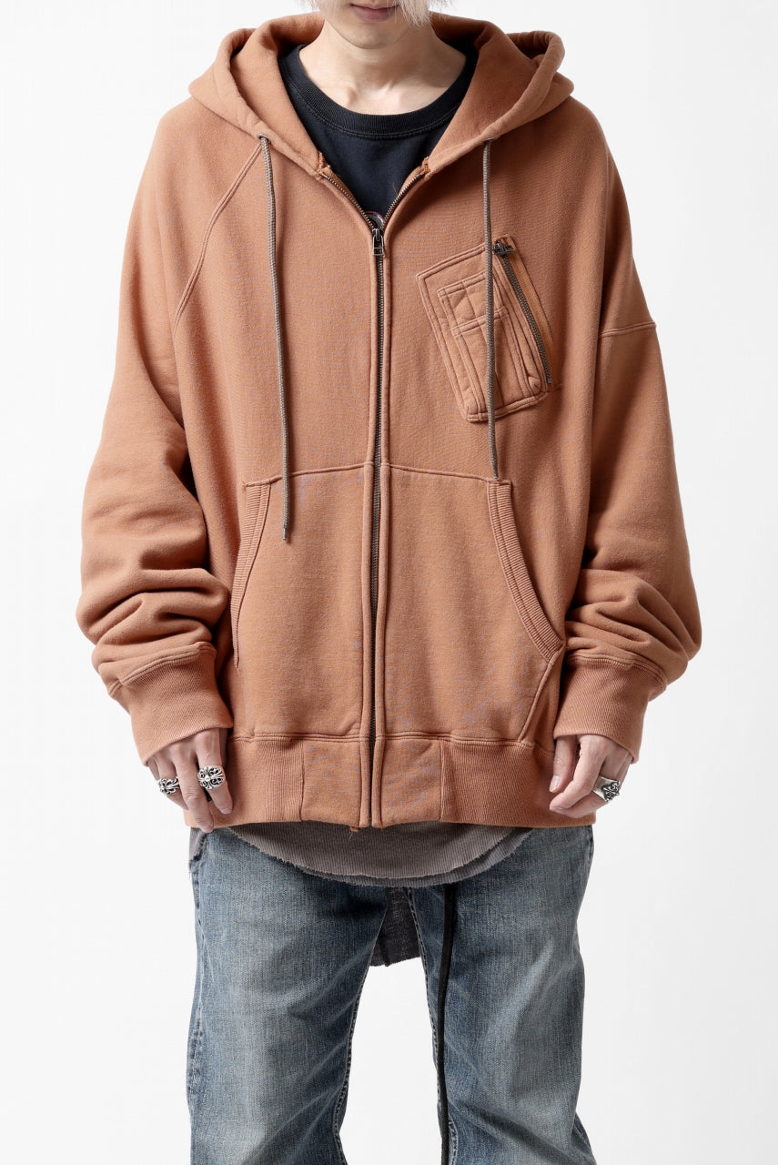画像をギャラリービューアに読み込む, FACETASM CHEST-POCKET ZIP HOODIE (BROWN)