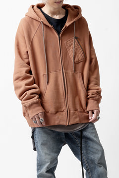 画像をギャラリービューアに読み込む, FACETASM CHEST-POCKET ZIP HOODIE (BROWN)