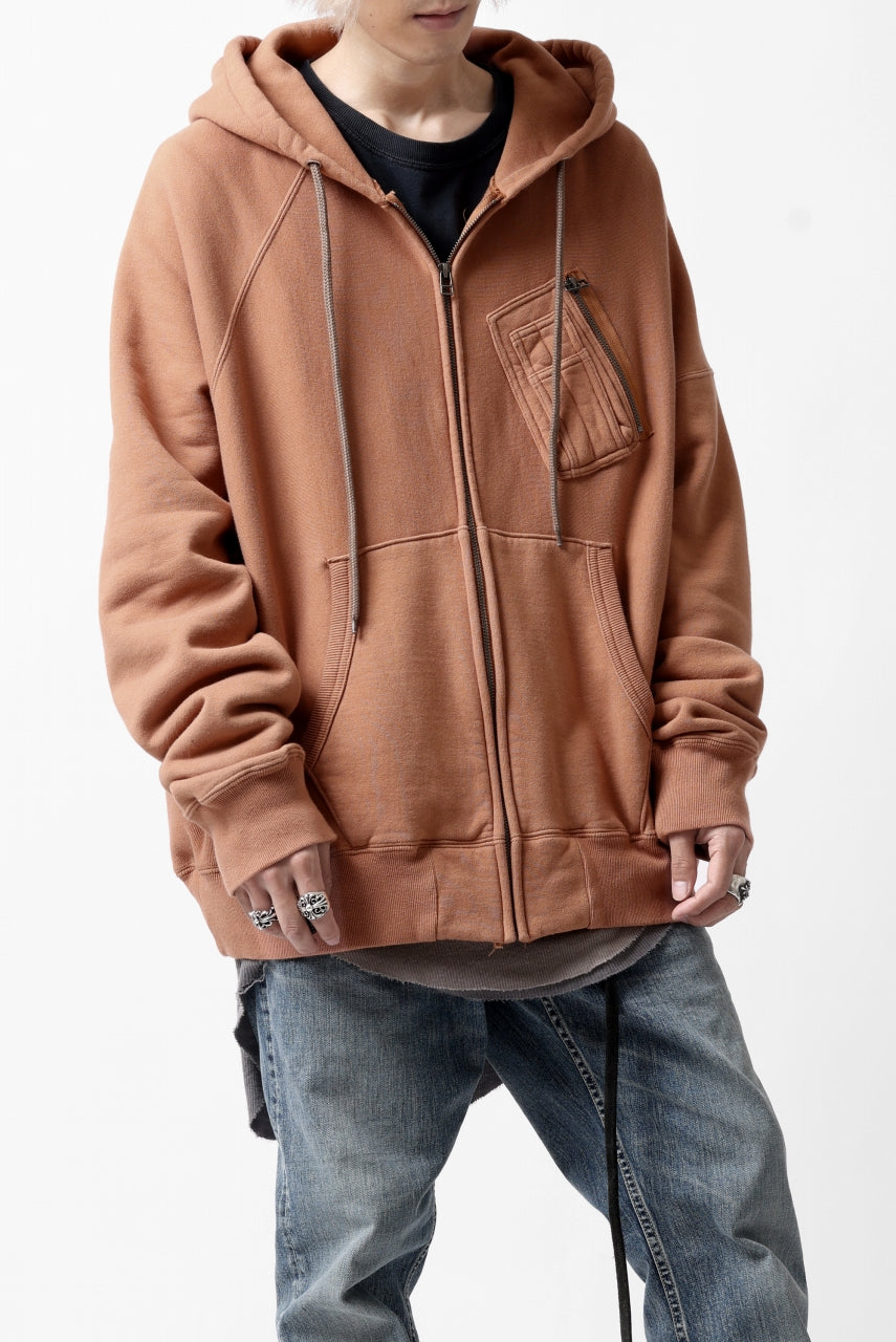 画像をギャラリービューアに読み込む, FACETASM CHEST-POCKET ZIP HOODIE (BROWN)