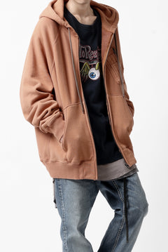 画像をギャラリービューアに読み込む, FACETASM CHEST-POCKET ZIP HOODIE (BROWN)