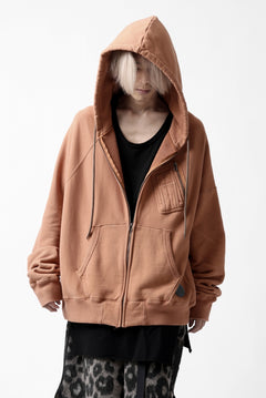 画像をギャラリービューアに読み込む, FACETASM CHEST-POCKET ZIP HOODIE (BROWN)