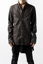 Load image into Gallery viewer, ISAMU KATAYAMA BACKLASH exclusive LEATHER SHIRT / ITALY SHOULDER 0.6mm (DARK GREY)