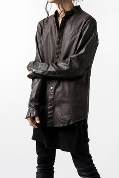 Load image into Gallery viewer, ISAMU KATAYAMA BACKLASH exclusive LEATHER SHIRT / ITALY SHOULDER 0.6mm (DARK GREY)