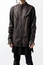Load image into Gallery viewer, ISAMU KATAYAMA BACKLASH exclusive LEATHER SHIRT / ITALY SHOULDER 0.6mm (DARK GREY)
