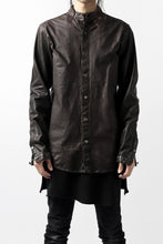 Load image into Gallery viewer, ISAMU KATAYAMA BACKLASH exclusive LEATHER SHIRT / ITALY SHOULDER 0.6mm (DARK GREY)