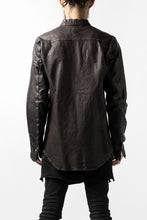 Load image into Gallery viewer, ISAMU KATAYAMA BACKLASH exclusive LEATHER SHIRT / ITALY SHOULDER 0.6mm (DARK GREY)