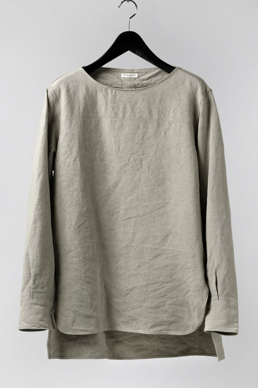 Load image into Gallery viewer, sus-sous shirt officers / L65 C22 S13 cloth washer (ICE GREY)