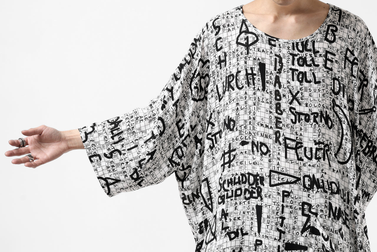 PAL OFFNER OVER SIZED TUNIC / VISCOSE (CROSSWORD PRINT)