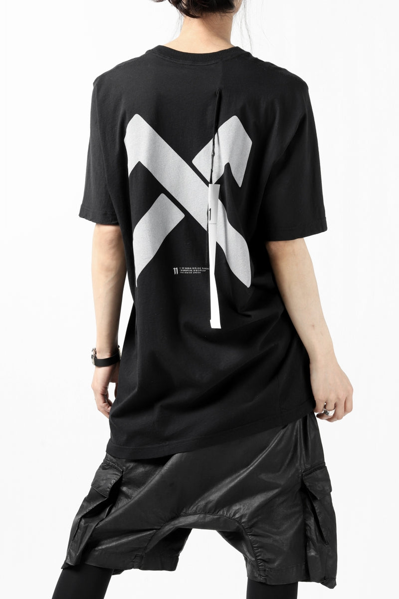 11 BY BORIS BIDJAN SABERI SHORT SLEEVE BACK LOGO TEE 