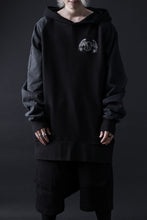 画像をギャラリービューアに読み込む, MASSIMO SABBADIN HOODY wt. HAND DYED VINTAGE DENIM SLEEVE (black)