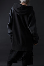 画像をギャラリービューアに読み込む, MASSIMO SABBADIN HOODY wt. HAND DYED VINTAGE DENIM SLEEVE (black)