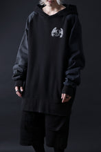画像をギャラリービューアに読み込む, MASSIMO SABBADIN HOODY wt. HAND DYED VINTAGE DENIM SLEEVE (black)