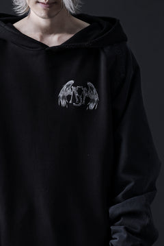 画像をギャラリービューアに読み込む, MASSIMO SABBADIN HOODY wt. HAND DYED VINTAGE DENIM SLEEVE (black)