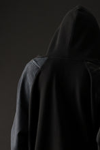 画像をギャラリービューアに読み込む, MASSIMO SABBADIN HOODY wt. HAND DYED VINTAGE DENIM SLEEVE (black)