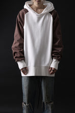 画像をギャラリービューアに読み込む, MASSIMO SABBADIN exclusive HOODY wt. HAND DYED VINTAGE DENIM SLEEVE (white)