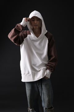 画像をギャラリービューアに読み込む, MASSIMO SABBADIN exclusive HOODY wt. HAND DYED VINTAGE DENIM SLEEVE (white)