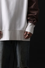 画像をギャラリービューアに読み込む, MASSIMO SABBADIN exclusive HOODY wt. HAND DYED VINTAGE DENIM SLEEVE (white)