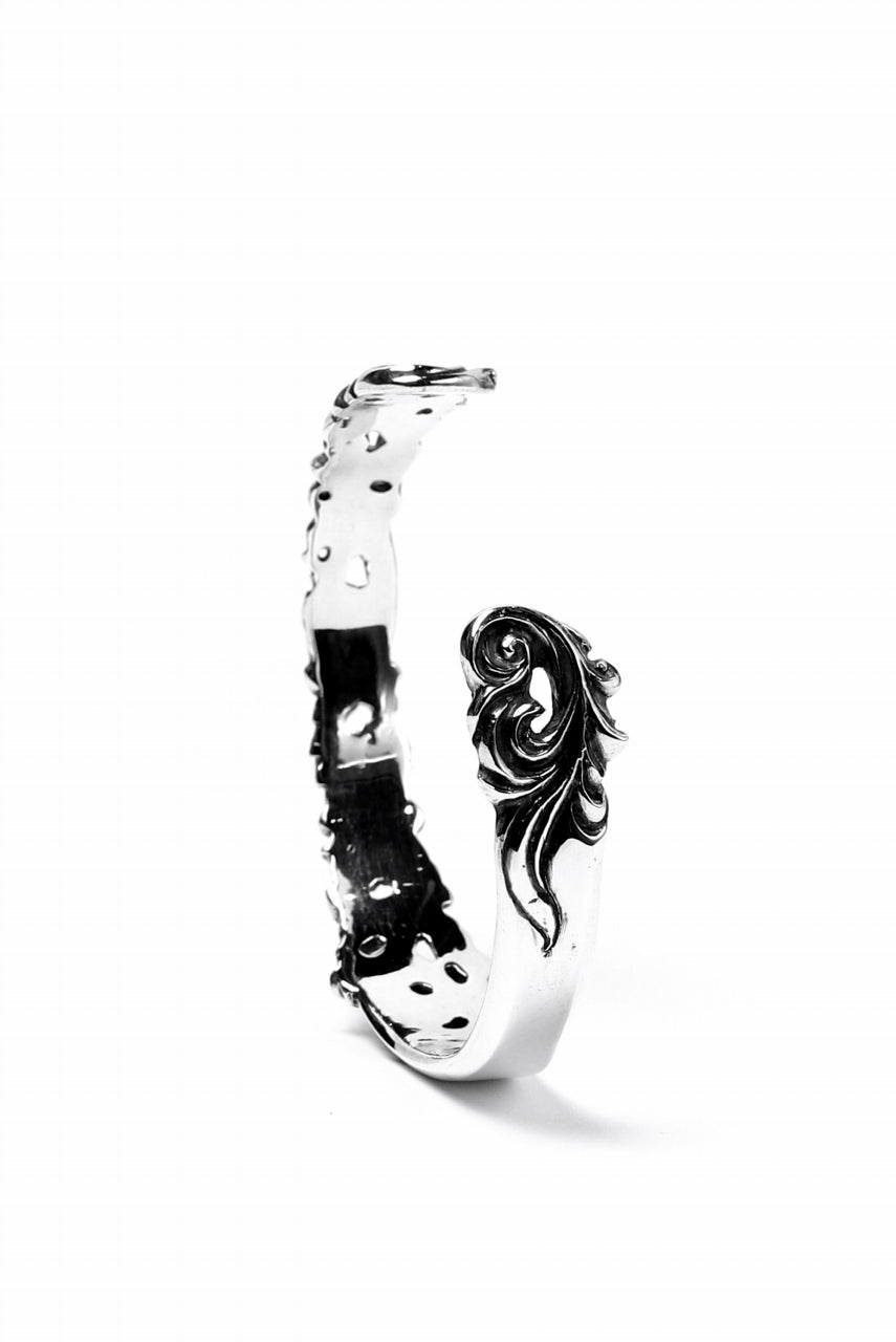 画像をギャラリービューアに読み込む, Loud Style Design - GET IN THE RING "ARABESQUE" SILVER BANGLE