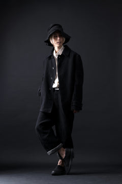 画像をギャラリービューアに読み込む, forme d'expression Hidden Plaquette Caban Short Coat (Black)