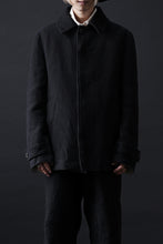画像をギャラリービューアに読み込む, forme d'expression Hidden Plaquette Caban Short Coat (Black)