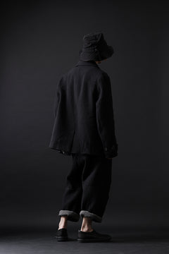 画像をギャラリービューアに読み込む, forme d'expression Hidden Plaquette Caban Short Coat (Black)