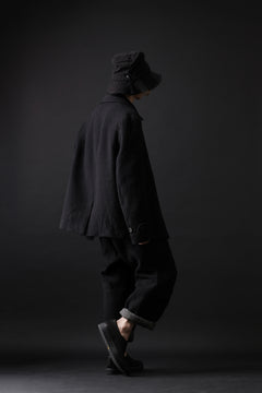 画像をギャラリービューアに読み込む, forme d&#39;expression Hidden Plaquette Caban Short Coat (Black)