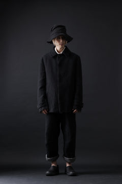 画像をギャラリービューアに読み込む, forme d'expression Hidden Plaquette Caban Short Coat (Black)