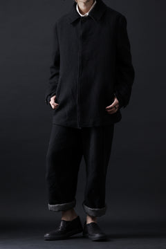 画像をギャラリービューアに読み込む, forme d'expression Hidden Plaquette Caban Short Coat (Black)