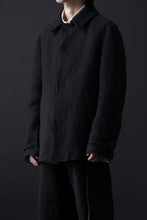 画像をギャラリービューアに読み込む, forme d&#39;expression Hidden Plaquette Caban Short Coat (Black)