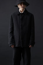 画像をギャラリービューアに読み込む, forme d'expression Hidden Plaquette Caban Short Coat (Black)
