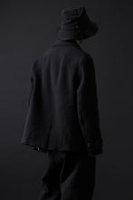 画像をギャラリービューアに読み込む, forme d'expression Hidden Plaquette Caban Short Coat (Black)