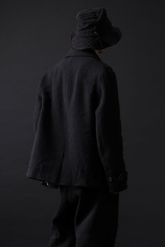 画像をギャラリービューアに読み込む, forme d&#39;expression Hidden Plaquette Caban Short Coat (Black)