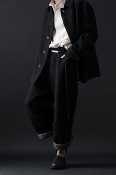 画像をギャラリービューアに読み込む, forme d&#39;expression Hidden Plaquette Caban Short Coat (Black)