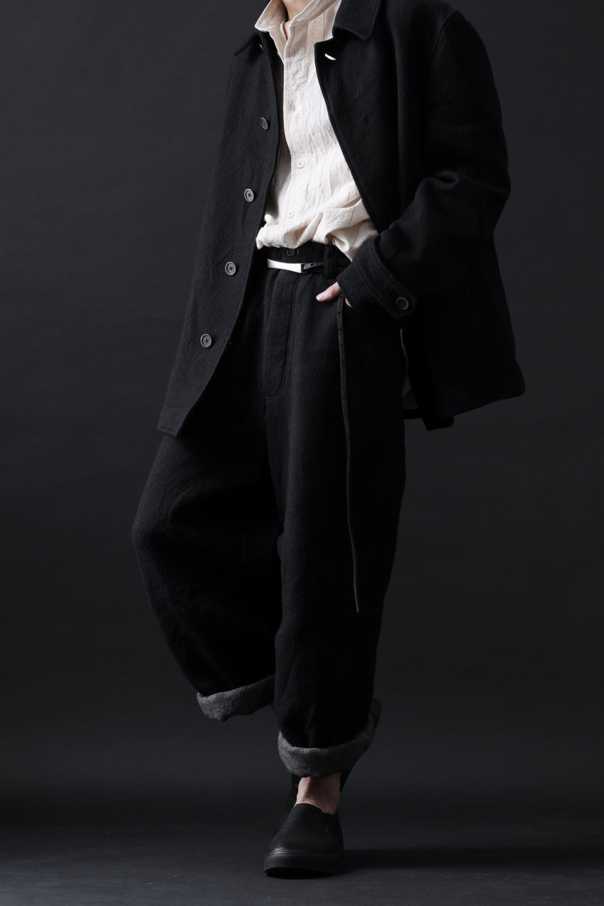 画像をギャラリービューアに読み込む, forme d'expression Hidden Plaquette Caban Short Coat (Black)