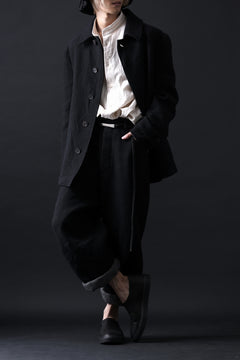 画像をギャラリービューアに読み込む, forme d&#39;expression Hidden Plaquette Caban Short Coat (Black)