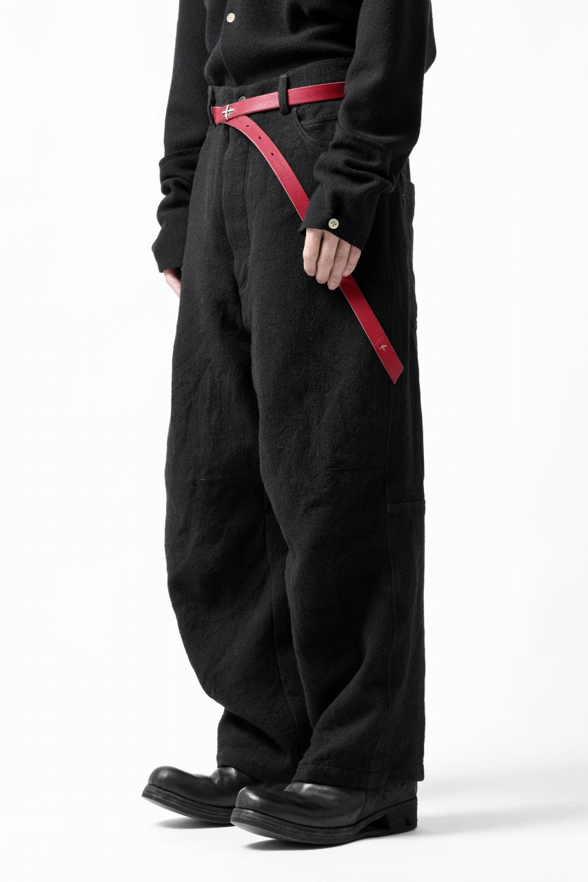画像をギャラリービューアに読み込む, forme d'expression Baggy 5 Pocket Pants (Black)