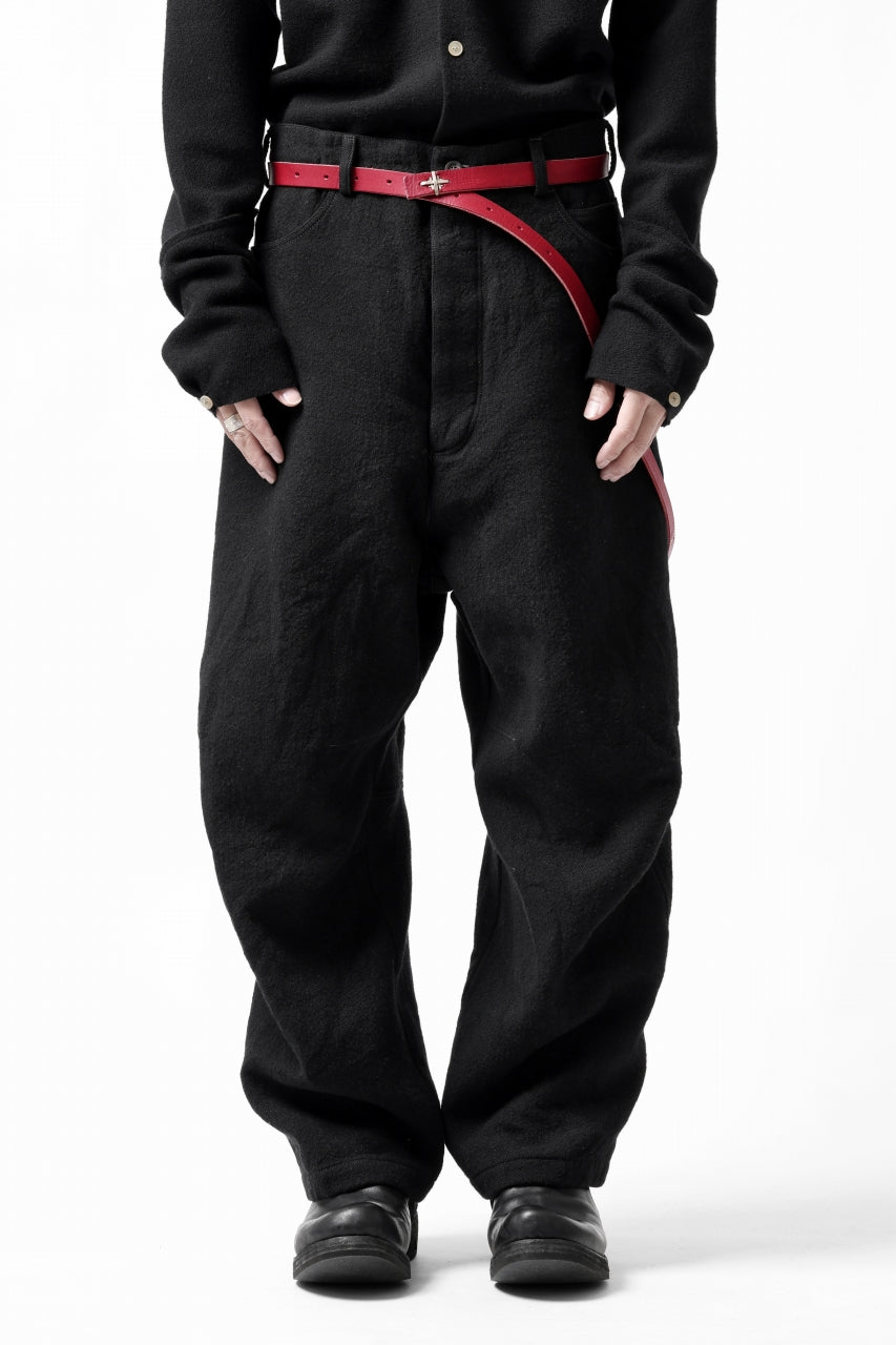 画像をギャラリービューアに読み込む, forme d'expression Baggy 5 Pocket Pants (Black)