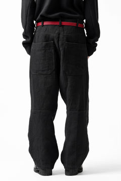 画像をギャラリービューアに読み込む, forme d&#39;expression Baggy 5 Pocket Pants (Black)