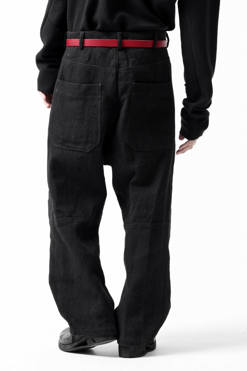画像をギャラリービューアに読み込む, forme d'expression Baggy 5 Pocket Pants (Black)