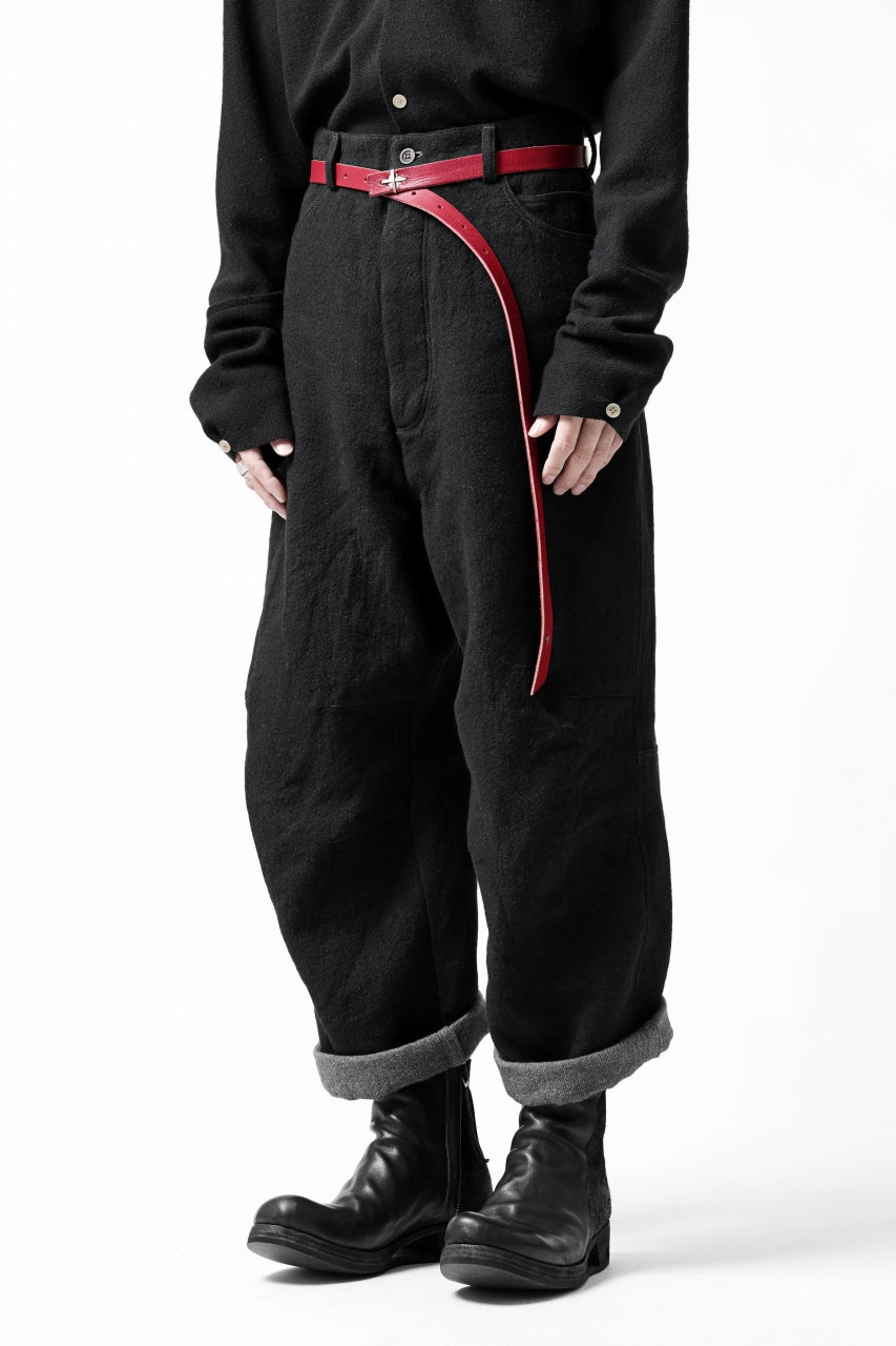 画像をギャラリービューアに読み込む, forme d'expression Baggy 5 Pocket Pants (Black)