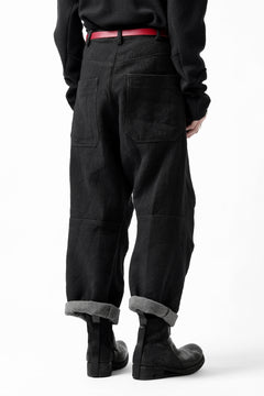 画像をギャラリービューアに読み込む, forme d&#39;expression Baggy 5 Pocket Pants (Black)