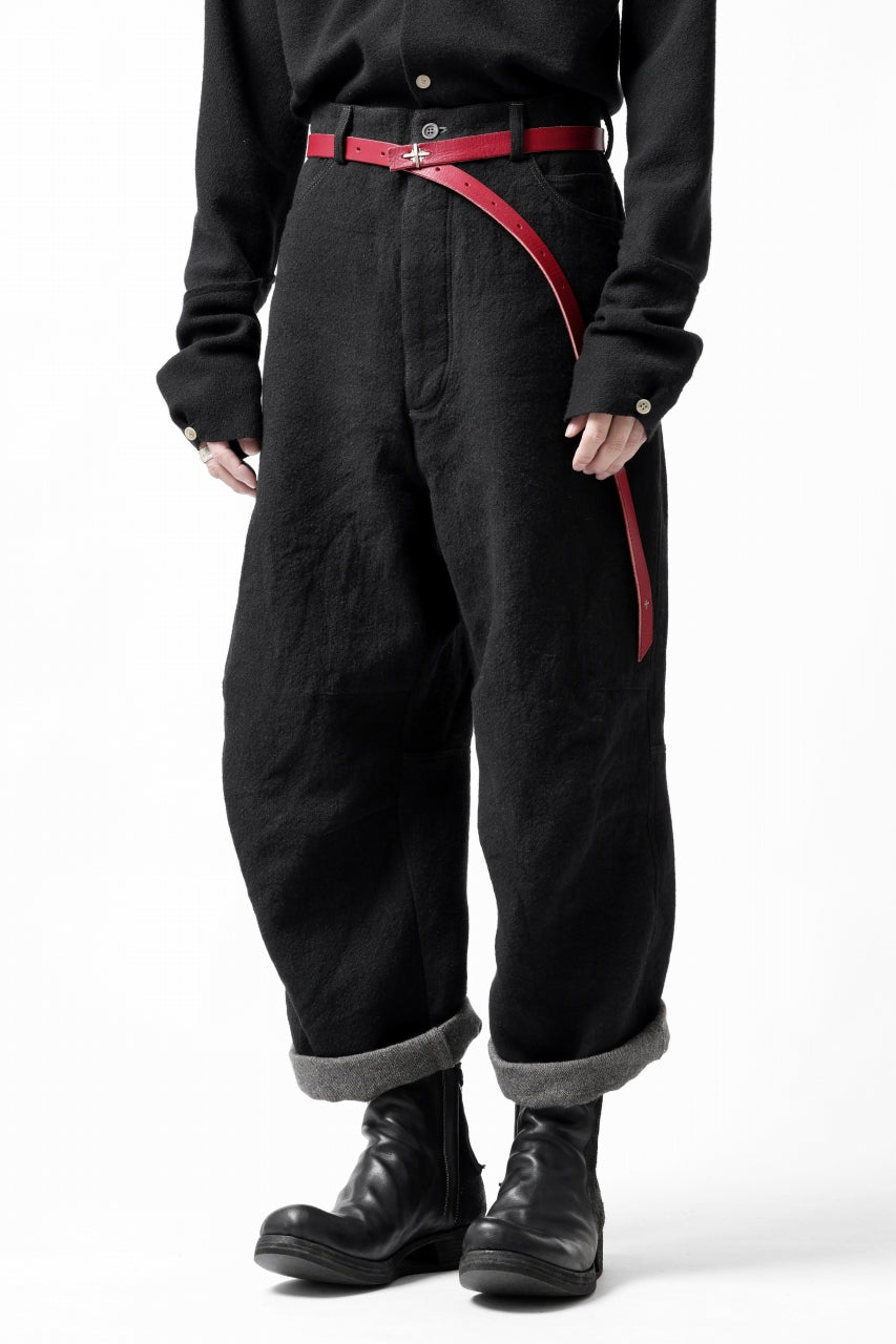 画像をギャラリービューアに読み込む, forme d'expression Baggy 5 Pocket Pants (Black)