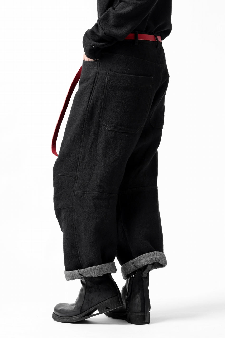 画像をギャラリービューアに読み込む, forme d'expression Baggy 5 Pocket Pants (Black)