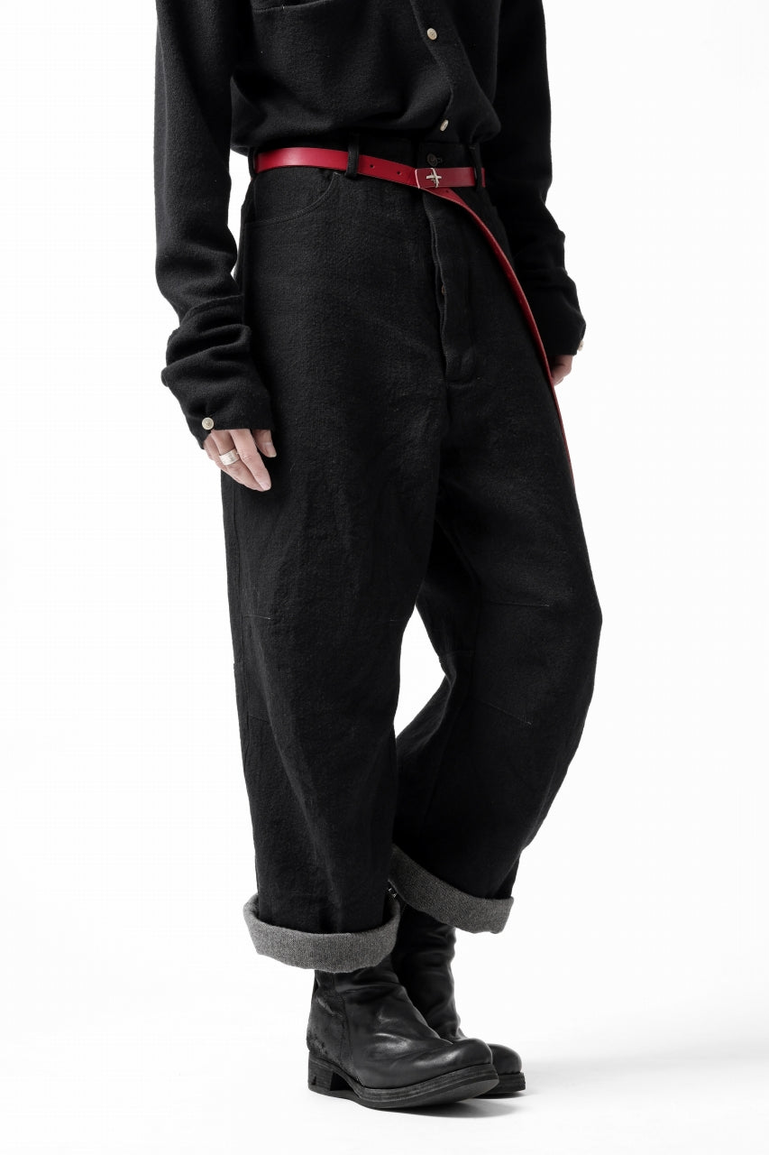画像をギャラリービューアに読み込む, forme d'expression Baggy 5 Pocket Pants (Black)