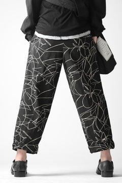 画像をギャラリービューアに読み込む, forme d'expression Narrow Tucked Wide Trousers (Black)